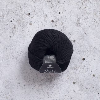 Svarta Faret - Baby Merino - 25gr - Pitch black